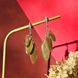 boucles d'oreilles sauge