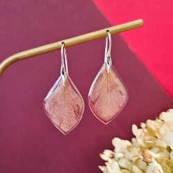 boucles d'oreilles hellébores