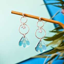 boucles d'oreilles lobélia