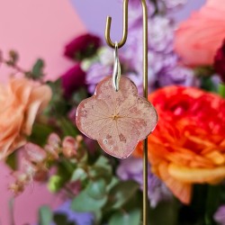 hortensia rose pendentif