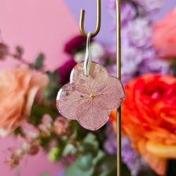 hortensia rose pendentif