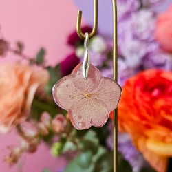 hortensia rose pendentif