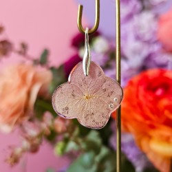 hortensia rose pendentif