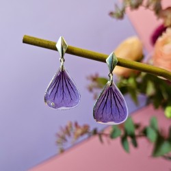 géranium boucles d'oreilles