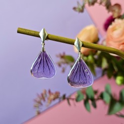 géranium boucles d'oreilles