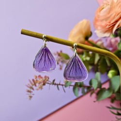 géranium boucles d'oreilles