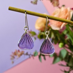 géranium boucles d'oreilles