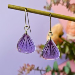 géranium boucles d'oreilles